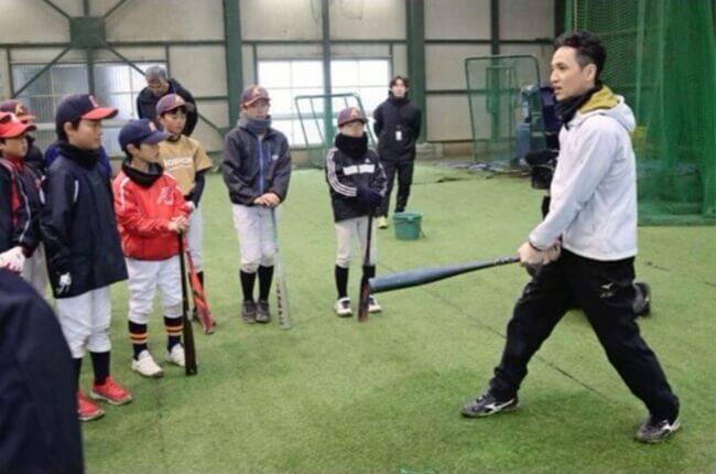 元プロ野球選手、球児指導