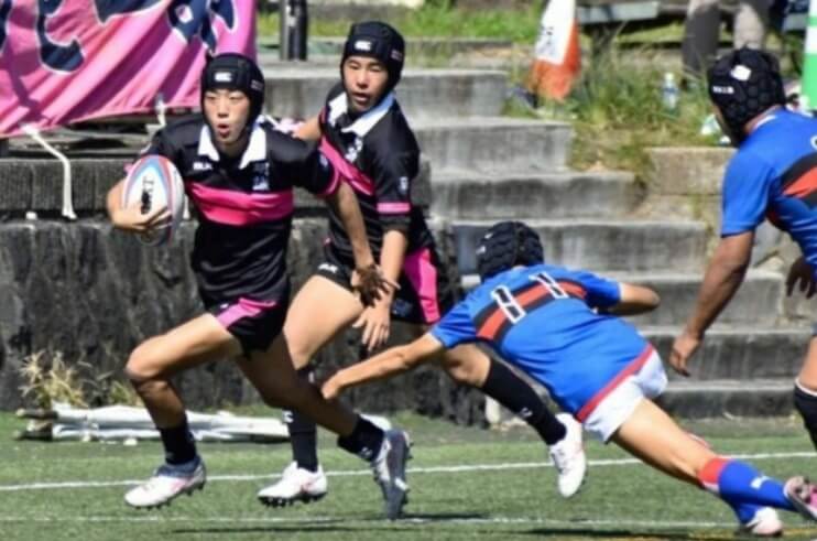 日大明誠ラグビー部６０周年 創部時ジャージーで熱戦