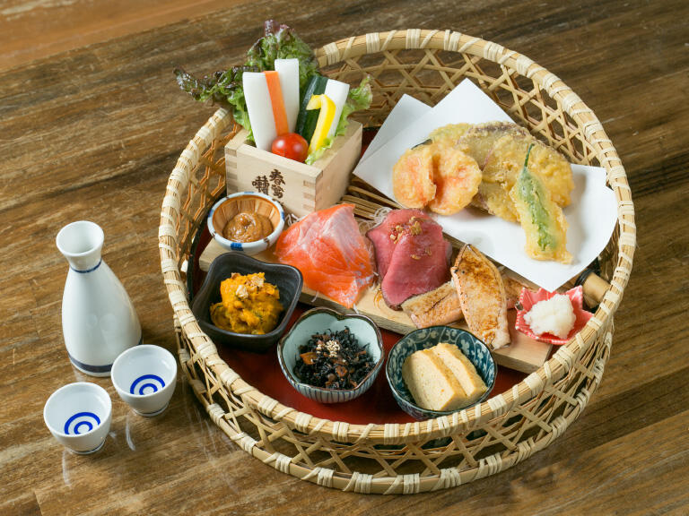 完熟屋 甲州竹かごセット
