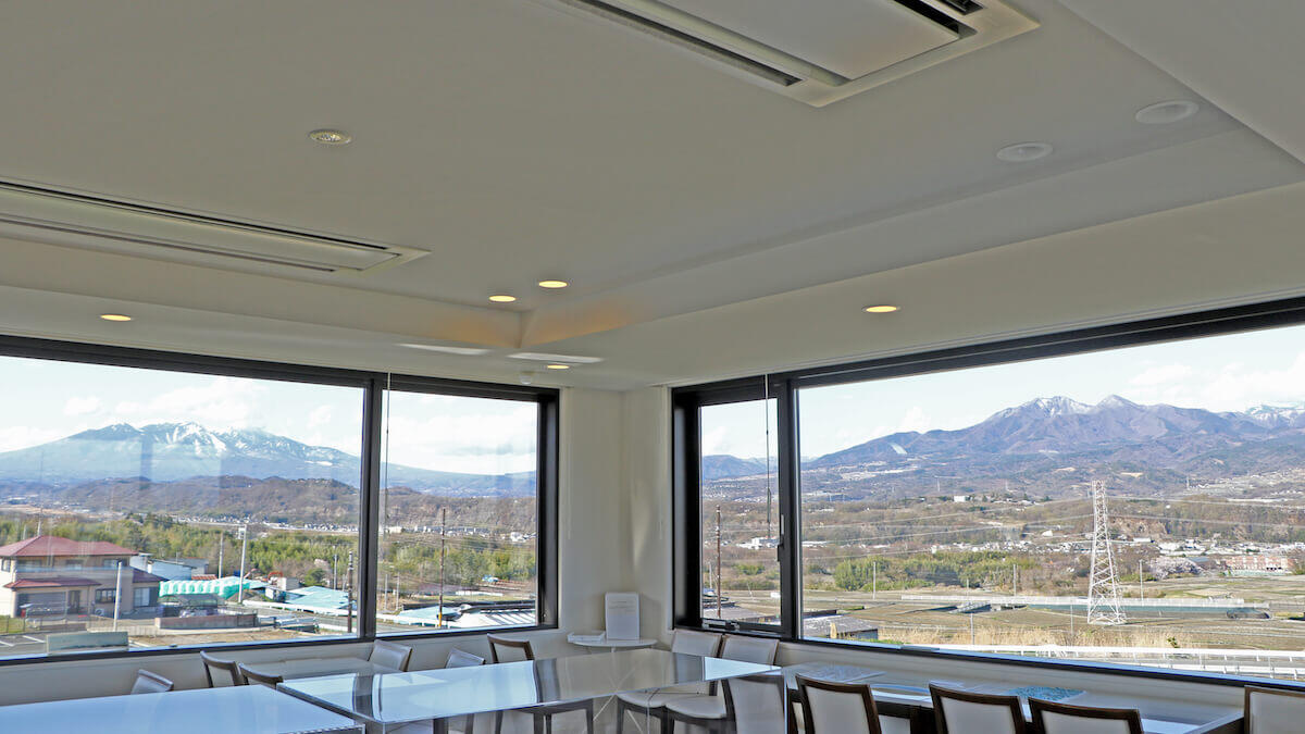 韮崎大村美術館からの眺め