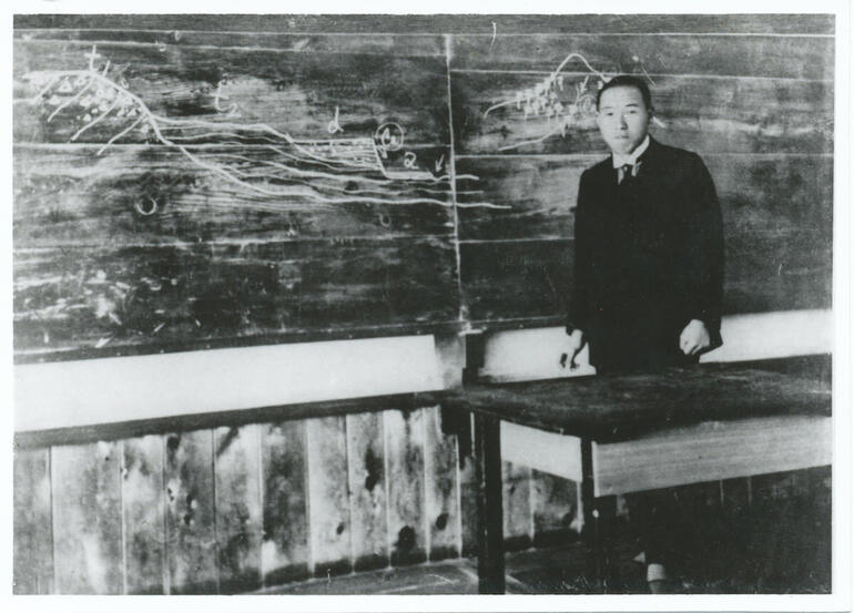 宮沢賢治の肖像（教壇）